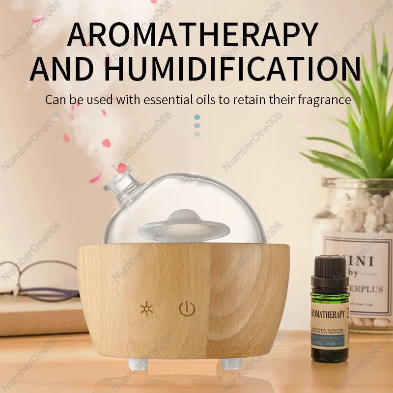 Multifunctional Moisturizing Spray Wood Grain Humidifier Incense Machine Mini Household Nebulizing Diffuser Air Purifier