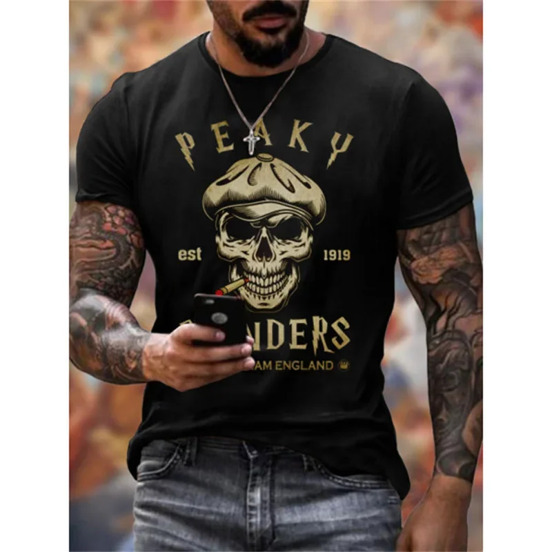 T-shirt à manches courtes imprimé 3D pour hommes et femmes, pull vintage, t-shirts grande taille, vêtements d\'été décontractés, mode