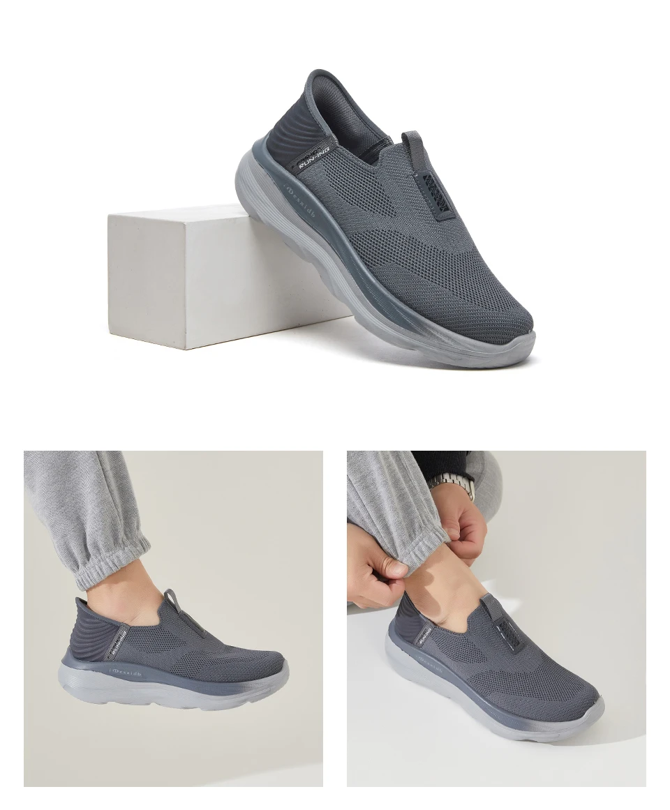 Desai Herren 2026 Herbst Schnürlose Mesh-Sneaker Rutschfeste Dicke Sohle Leichte Herren-Sneaker und Freizeitschuhe für Outdoor – Detail 7