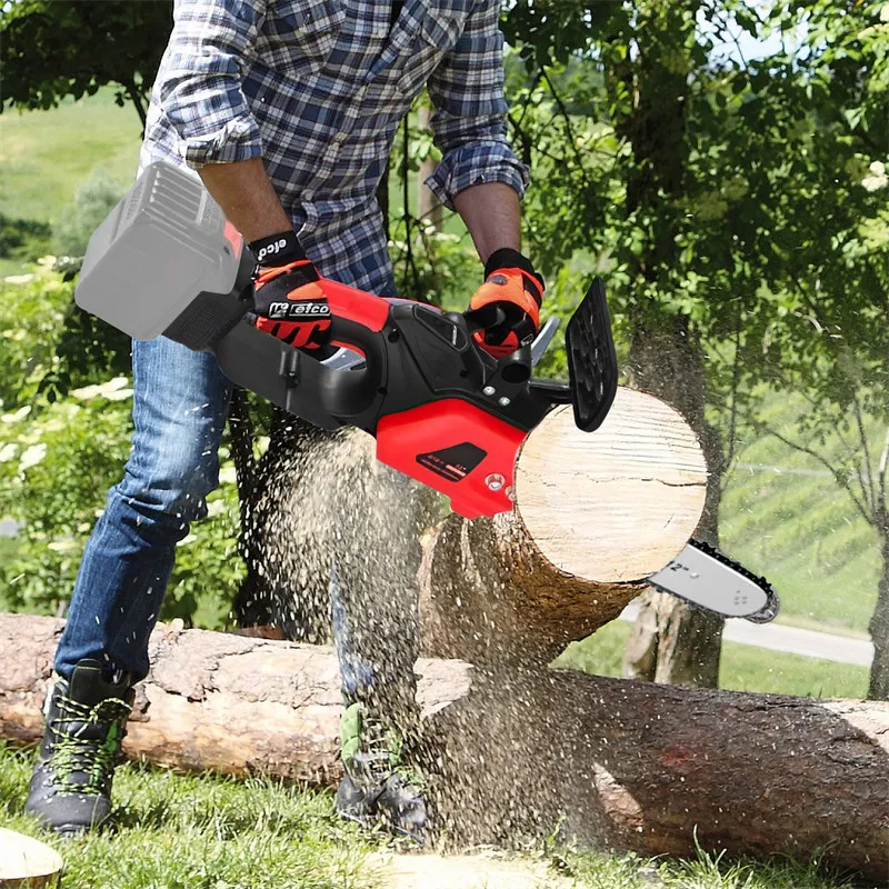 3500W Bürstenlose Kettensäge, 20000RPM Handliche Lithium-Akku-Kettensäge für den Hausgebrauch, Wiederaufladbare Lithium-Ionen-Holzfällersäge – Detail 4