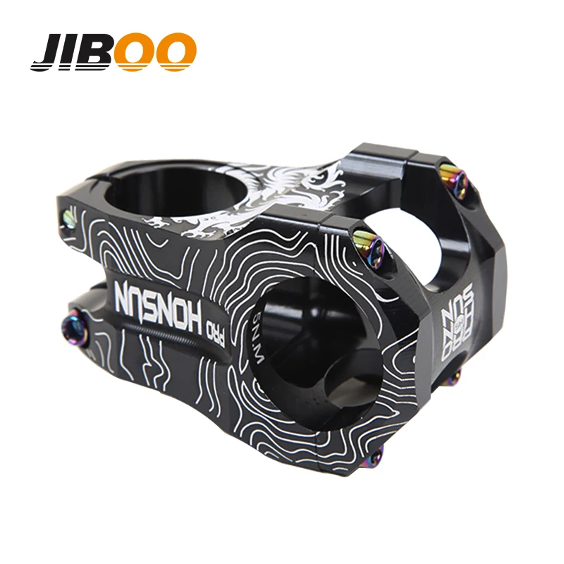 JIBOO 2022 الجبلية المقود الجذعية CNC 6061-T6 سبائك الألومنيوم 45 مللي متر قوة قصيرة دراجة الجذعية دراجة مقود الجدول الناهض الدراجات أجزاء