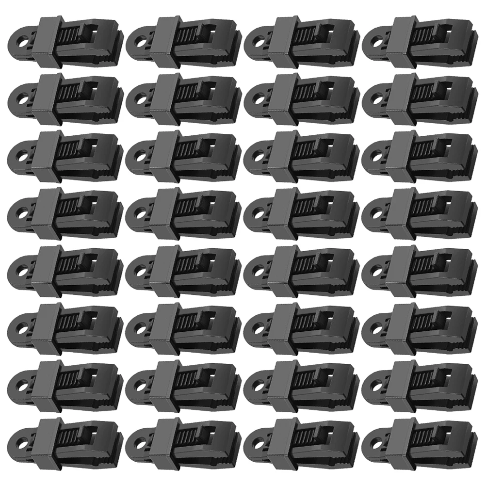 

30Pcs Tent Clamps Wear Resistant Easy Install Remove Multipurpose Application for Thick Thin Tents Convenient Tent Fasteners