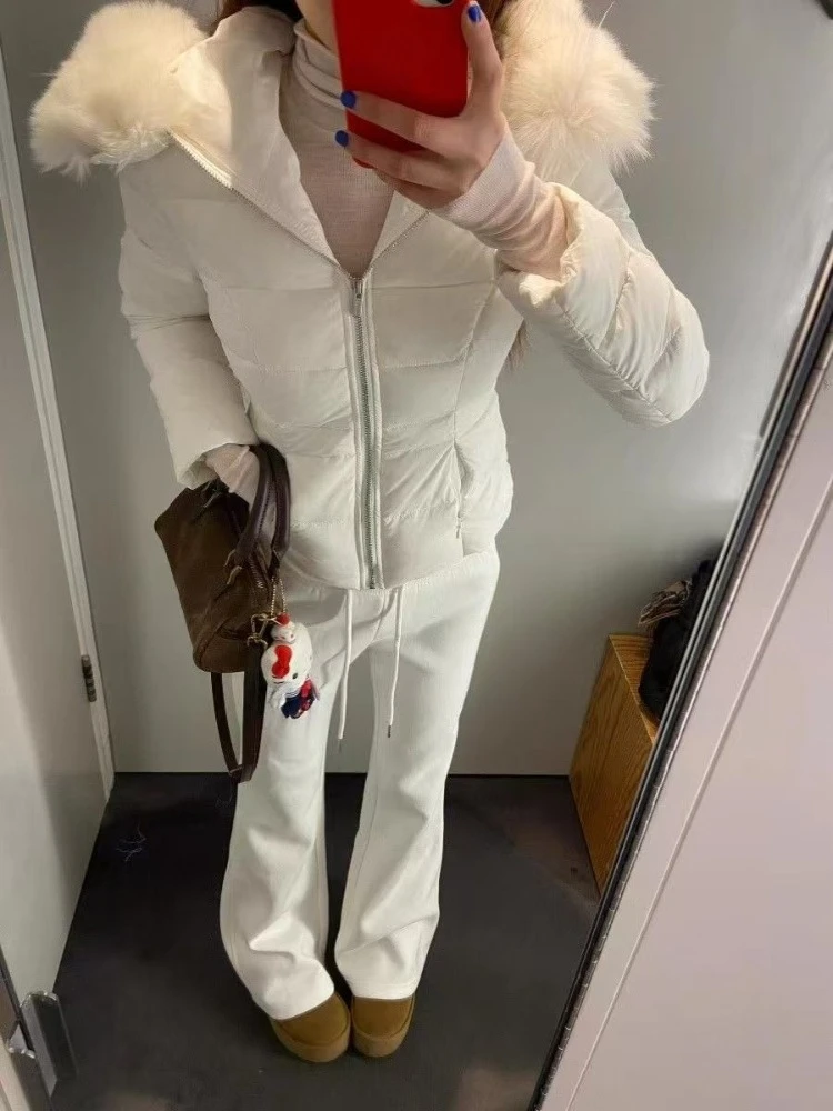 الشتاء عارضة الوبر كم طويل سترات المرأة تصميم هيبورن شيك مقنعين سستة معطف الإناث أزياء دافئة خمر معطف نحيف جديد