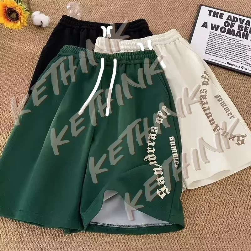 

Men Shorts Casual Short Pants Oversize Beach Shorts Retro Letters Print Sports shorts Five Points Shorts Men's Clothing