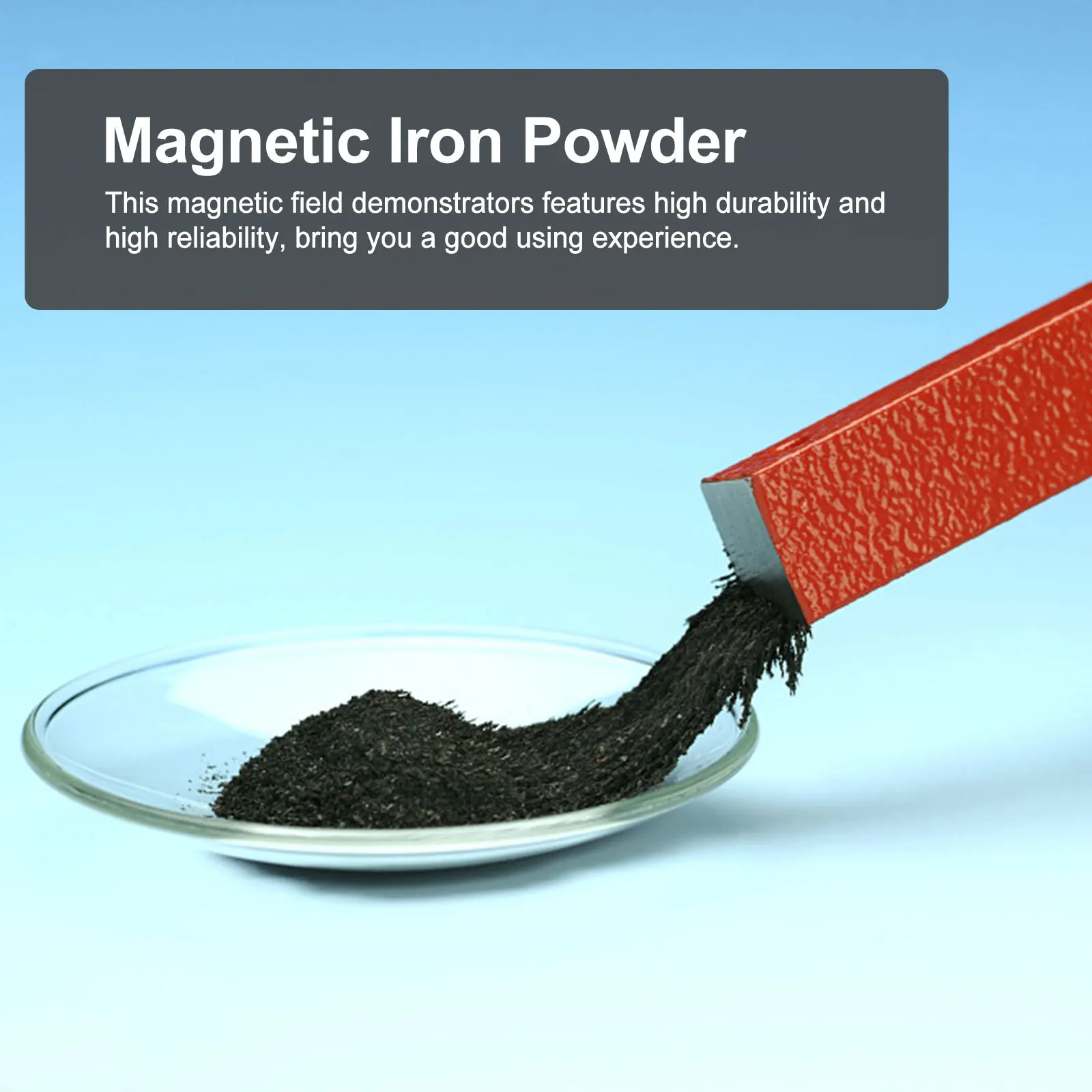 

2Pcs Magnetic Iron Powder Magnetic Field Demonstrators Physics Experiment Equipment Science Lab Educational Supplies