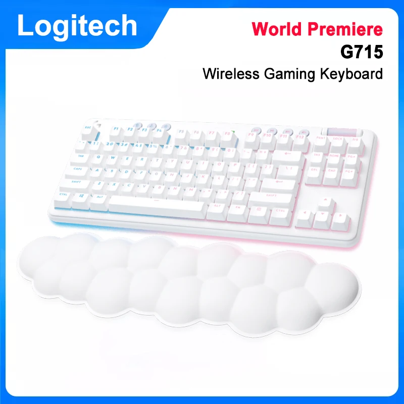 

World Premiere Logitech Aurora G715 Wireless Gaming Keyboard RGB Lighting 87 Key Tenkeyless Gaming Keyboard With Palm Rest