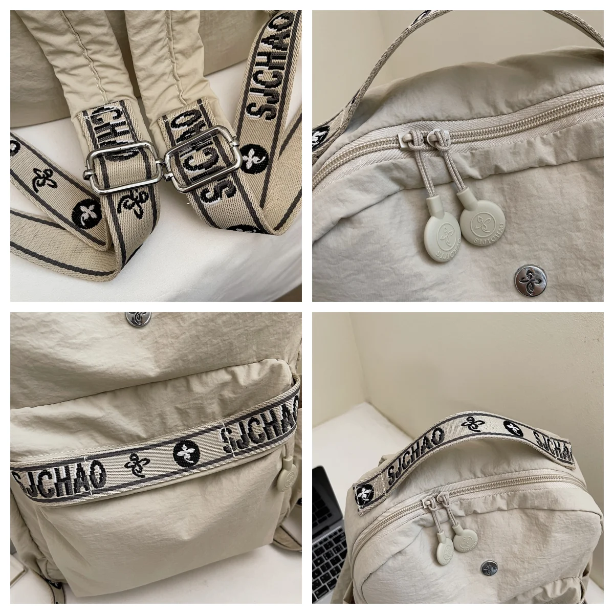 Mochila elegante para mujer, mochila informal ligera y duradera de gran capacidad para ir al trabajo, mochila para estudiantes