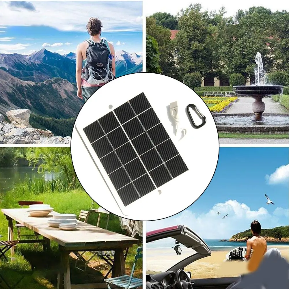 Phone Solar Charger USB Solar Panel Power Bank Charging Generator For 6W 5V For Solar Garden Lighting Systems Small Home Lighti