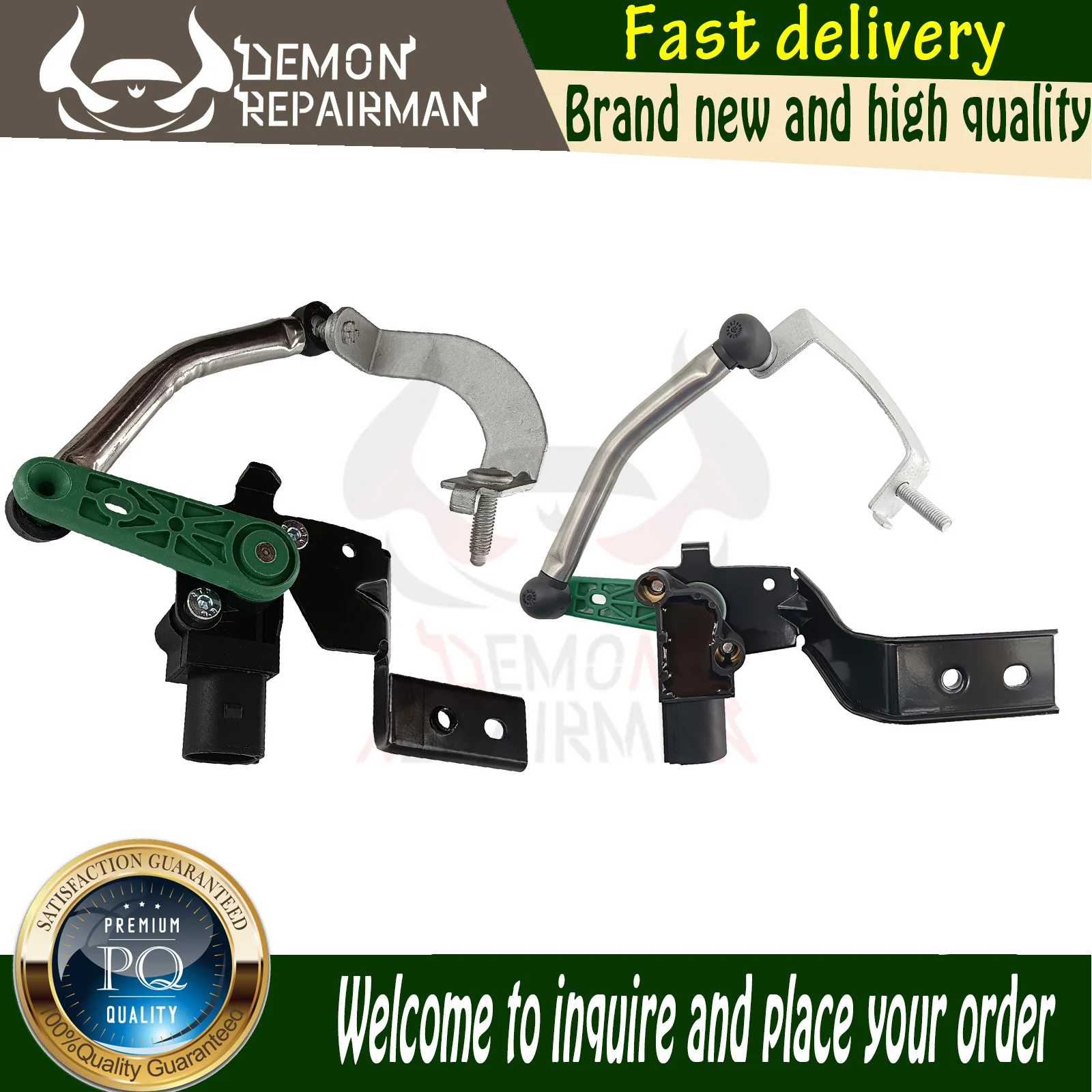 5Q0412521C 5Q0412522C Front Left Right Headlight Level Sensor Compatible with AUDI A3 1.0L 2.0L Q3 4.0L SEAT LEON 1.5L 1.8L 2.0L