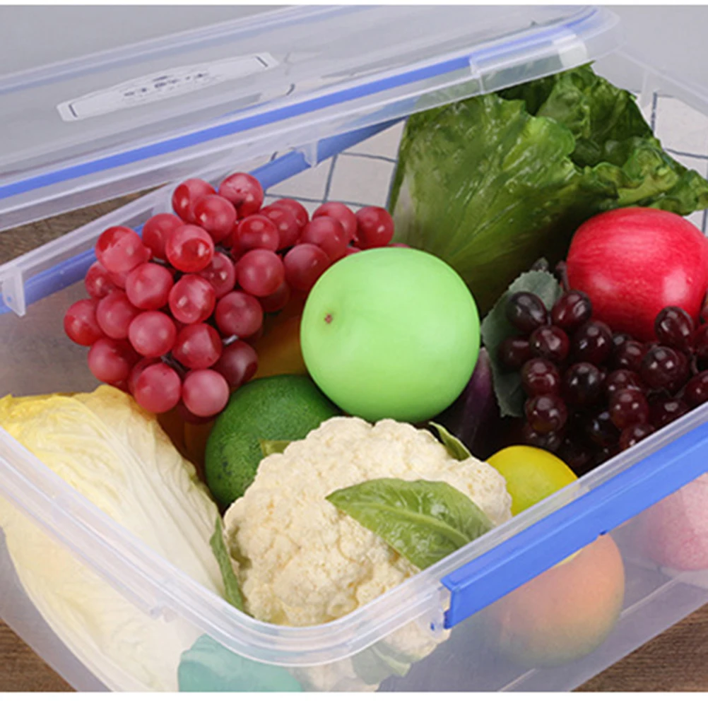 

Micro-wave Oven Crisper Fridge Bins Take Out Containers with Lids Plastic Leak Proof