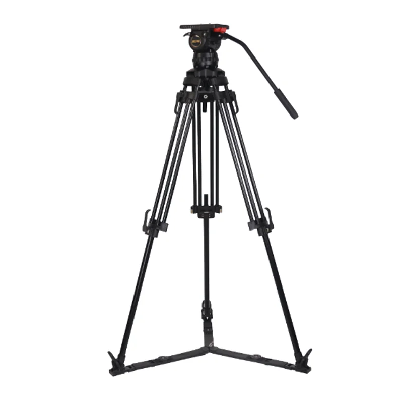 Photographic Equipment Jiepai V18 Pro Professional Broadcast Heavy Duty Aluminum Video Camera Tripod 4