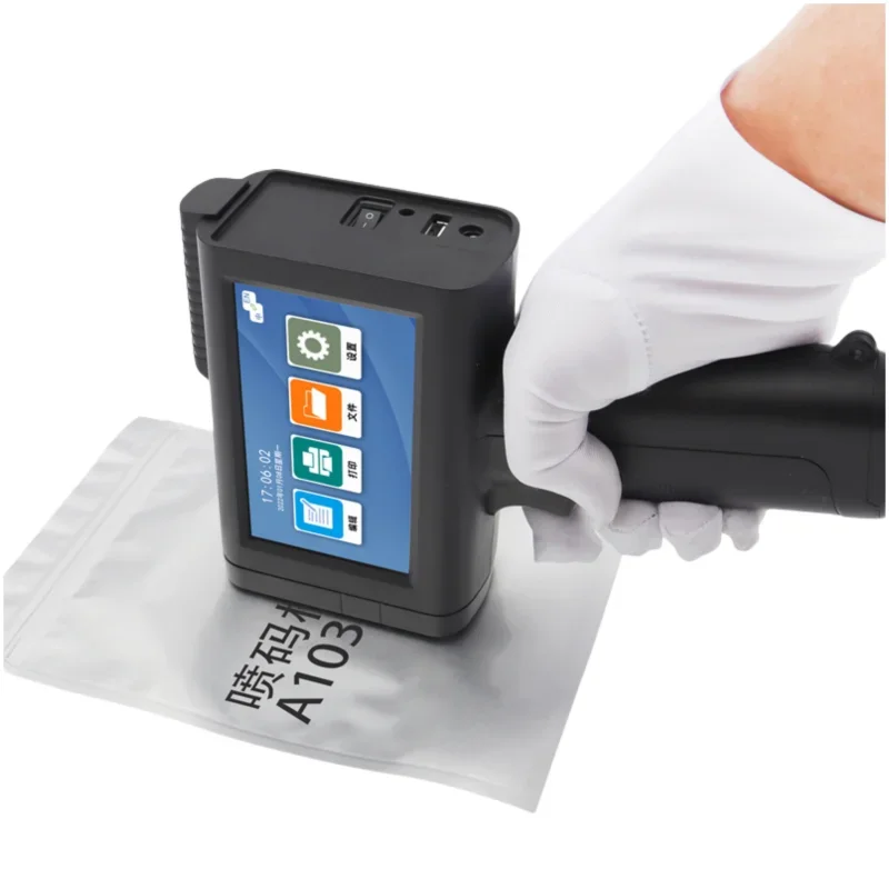 TES M10 high quality Capacitive screen handheld inkjet printer plastic bag stainless steel tube inkjet printer