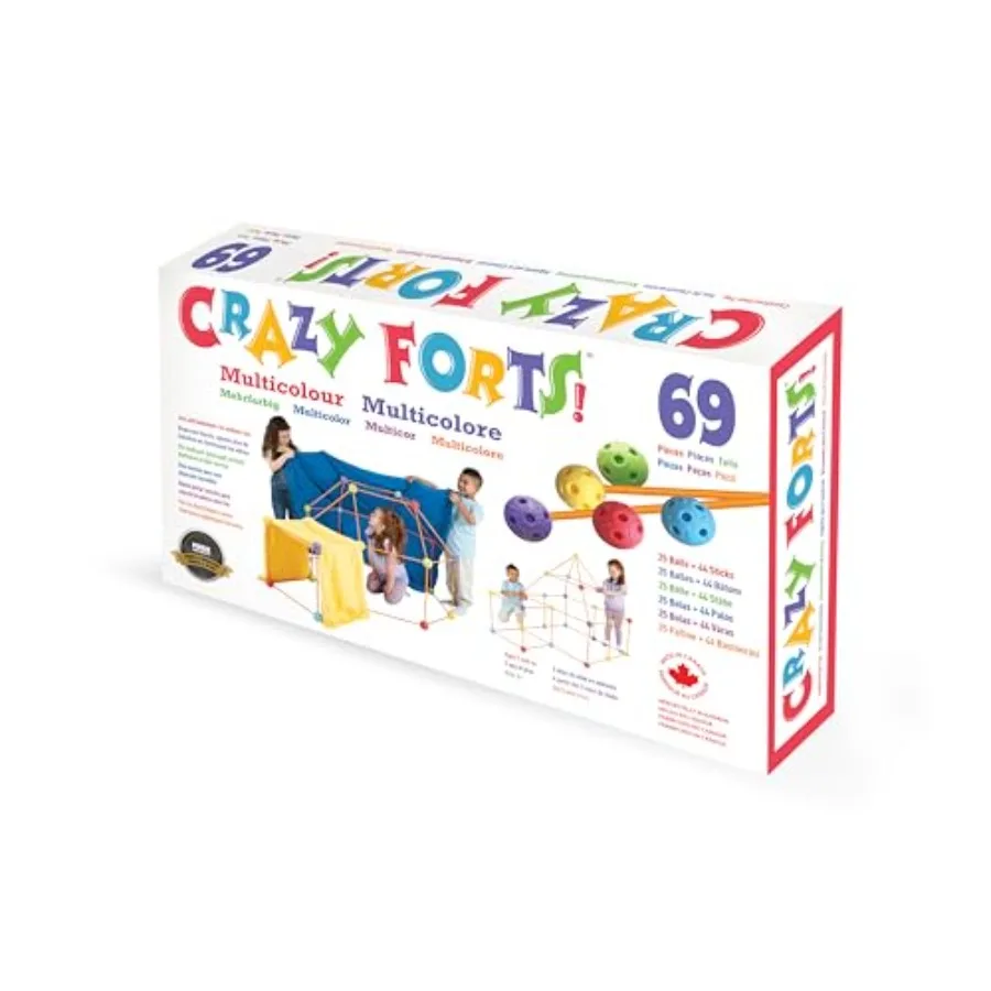 

Набор для строительства крепости Everest Toys Multicolor - 69 деталей - Сборная игрушка для дома и улицы, развивающая STEM-навыки