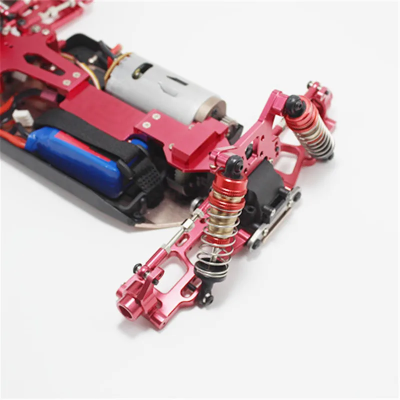 1 Set Steering Clutch Assembly Steering Servo Saver Complete Upgrade Parts for 144001 1/14 RC Car,Red 5 pcs