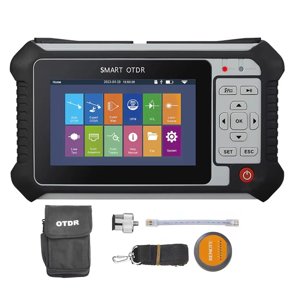 Multifunction OTDR Optical Fiber Tester 1310/1550nm 24/22dB Test Tool 80km Fiber Optic Cable Tester with OPM VFL OLS