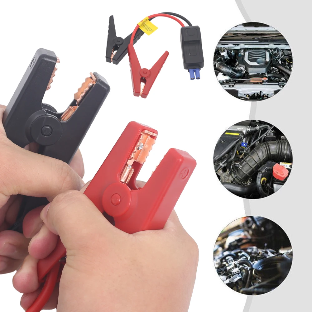Clip Wire Cable For Car Jump Starter With EC5 Plug Connector Emergency Lead Cable Battery Emergency device alligator clips image 4