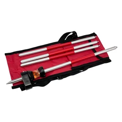 New Mini 360 Degree Prism for Leica Total Station Replace GRZ101 Mini Prism Survey + 4 Poles With Soft Bag + A Bubble