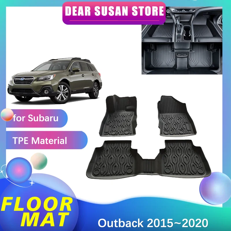 

Car Floor Mat for Subaru Outback 2015~2020 2016 2017 Tray Foot TPE Waterproof Inner Liner Carpet Pad Custom Cover Rug Accessorie