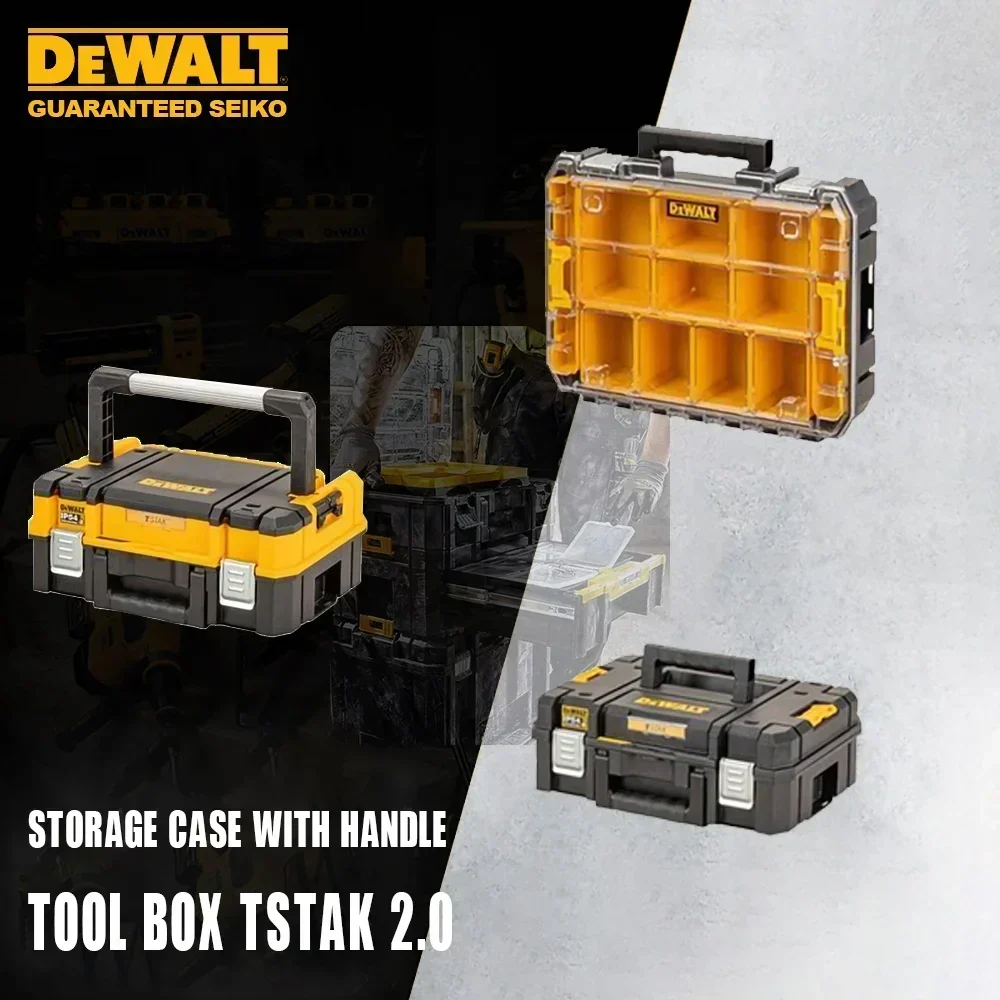 Dewalt DWST70705 DWST82968 DWST83344 DWST83345 TSTAK Tool Box Waterproof IPX54 Freely Stack Combine Compatible with TSTAK1.0