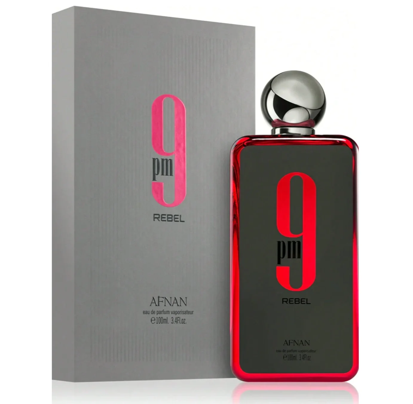 

Afnan 9 PM Rebel Unisex Water De Parfum, 3,4 Fl. Оз