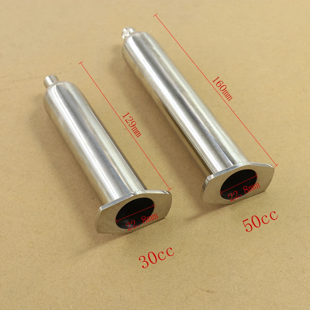 Kleber-Dosierfässer im japanischen Stil, Edelstahl-Industriespritze 30 cc, 50 cc – Detail 1
