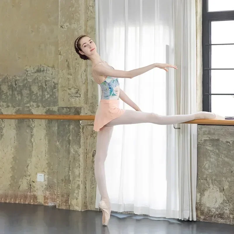 

Ballet Training Suit With Suspender and Printed Body Suit, Chen Xi's Ballet High Crotch Training Suit Set for Women