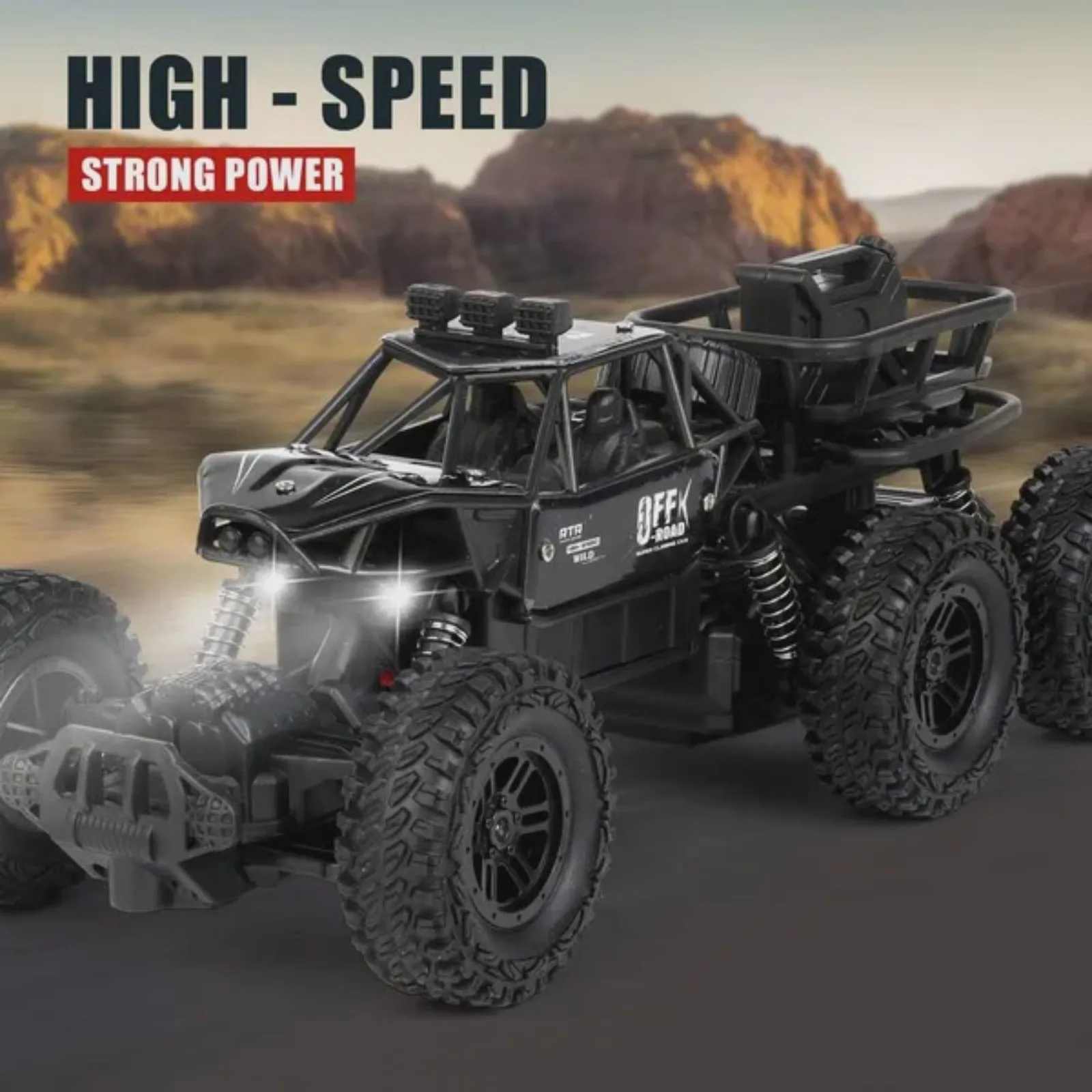 

All-terrain Electric Toy Car Alloy Car 1:20 Scale Model Car 2.4GHz R C Off-road Car High-speed Car with Headlights And Shock Absorption Birthday Gifts for Kids Over 3 Years Old yellow