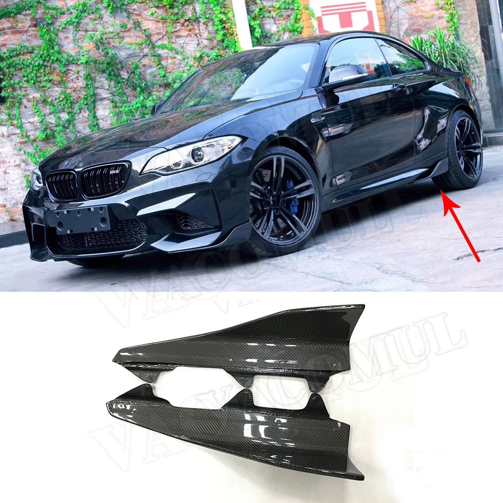 

VACOMUL Dry Carbon Fiber Side Skirts Splitters Canards Apron for BMW 2 Series F87 M2 Base Coupe 2016 - 2021 Cupwings Winglet FRP