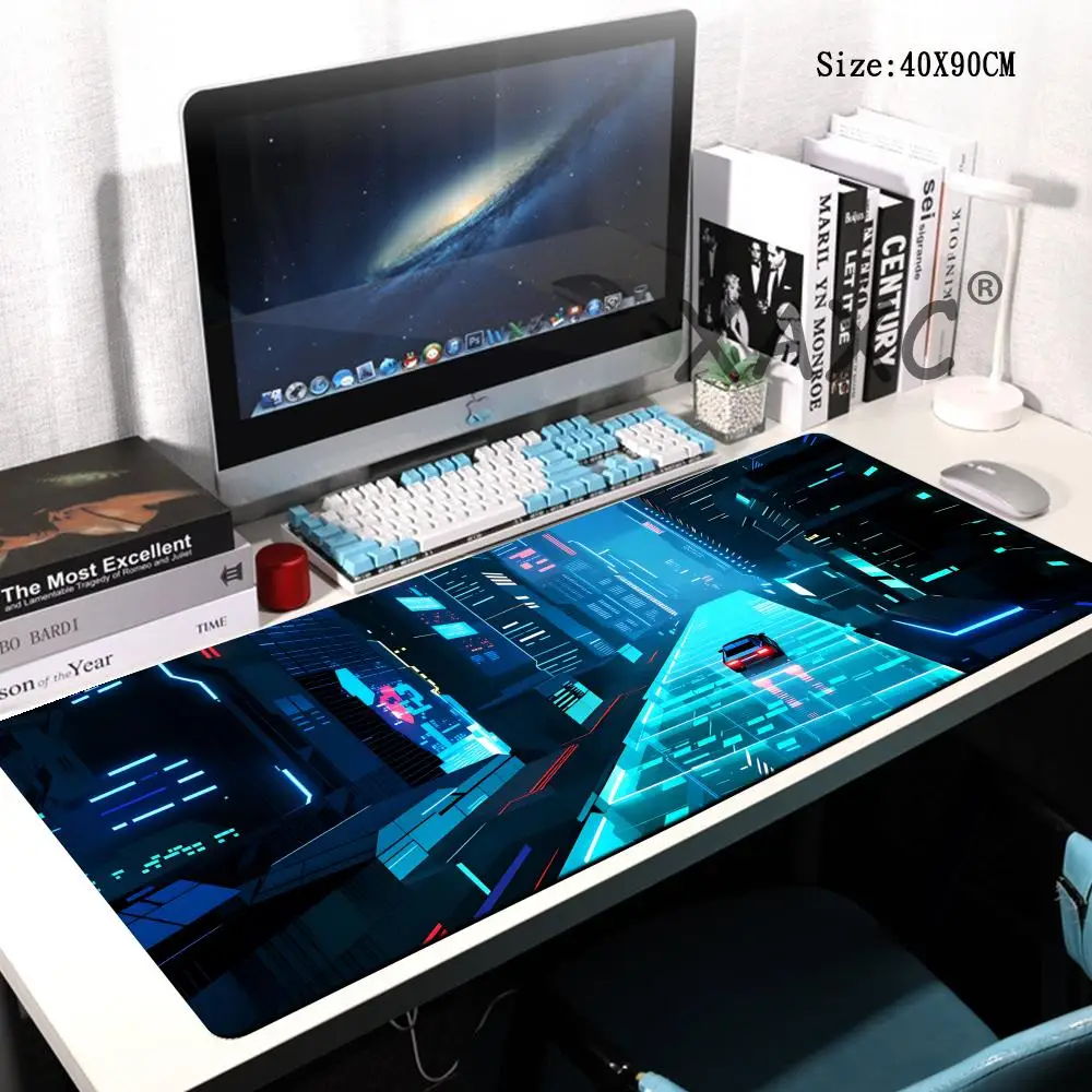 

HYBXAXC Pixel Art Gaming MousePad Computer Laptop Gamer Extended Mouse Mat Large Anime Mouse Pad Keyboard Kawaii Desk Mat