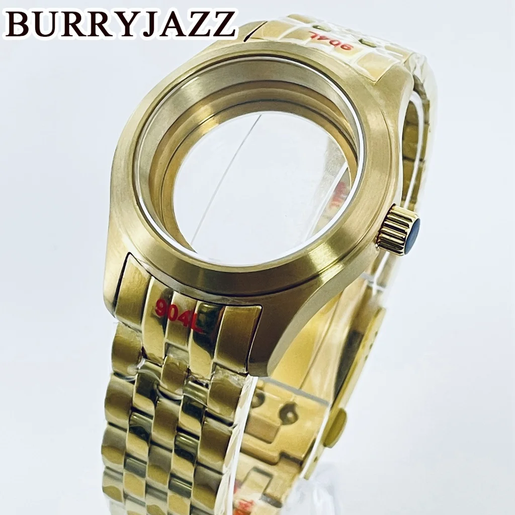 

BURRYJAZZ 36mm/39mm NH34 NH35 NH36 NH38 NH39 NH70 NH72 ETA2824 PT5000 Watch Case Gold Stainless Steel With Sapphire Glass