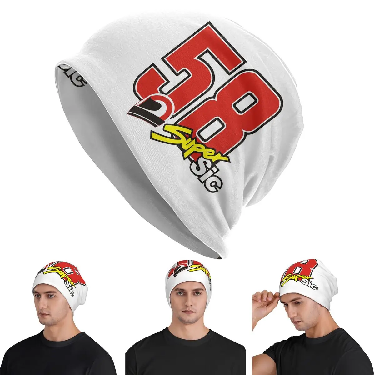 

Marco Simoncelli 58 Super Sic Skullies шапки шапки теплая осенне-зимняя уличная шапка вязаная шапка для мужчин женщин взрослых