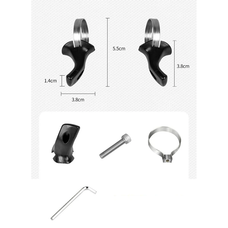 Bicicleta De Montanha Polegar Punho, Descanso De Pulso, Sub-Punho, Alças Antiderrapantes, Kit De Anel De Bloqueio