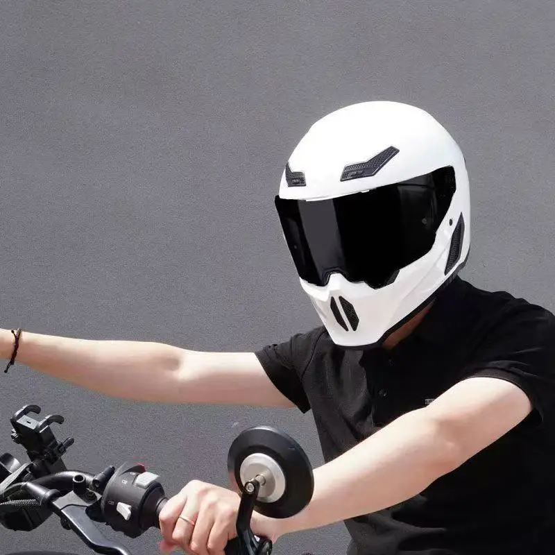 

JYT Newest Full Face Helmet ABS Motorcycle Helmet DOT Certified Lightweight Street Bike Helmet with Colorful Sun Visor