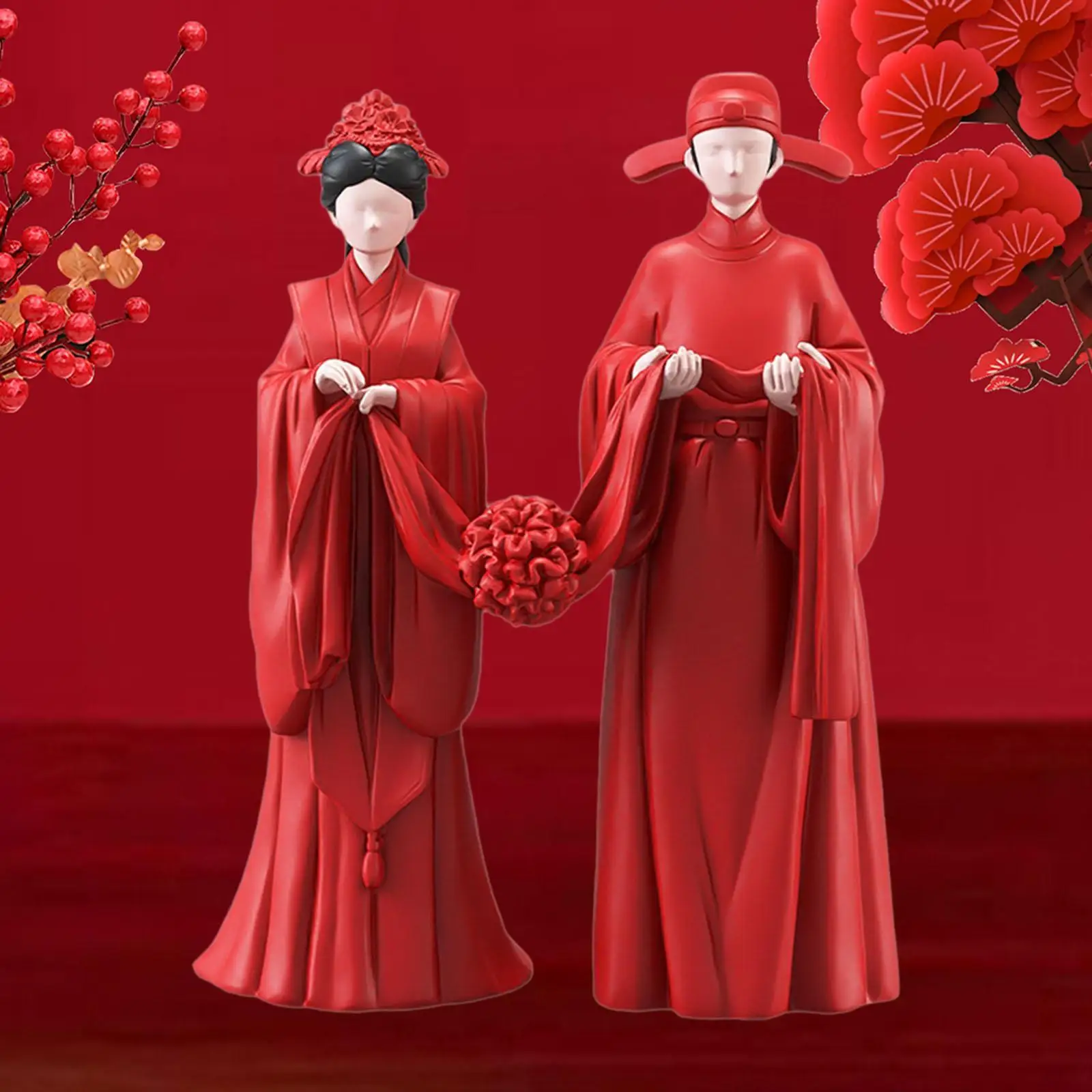 

Bride and Groom Statue Resin for Wedding Valentine's Gifts Bridal Shower