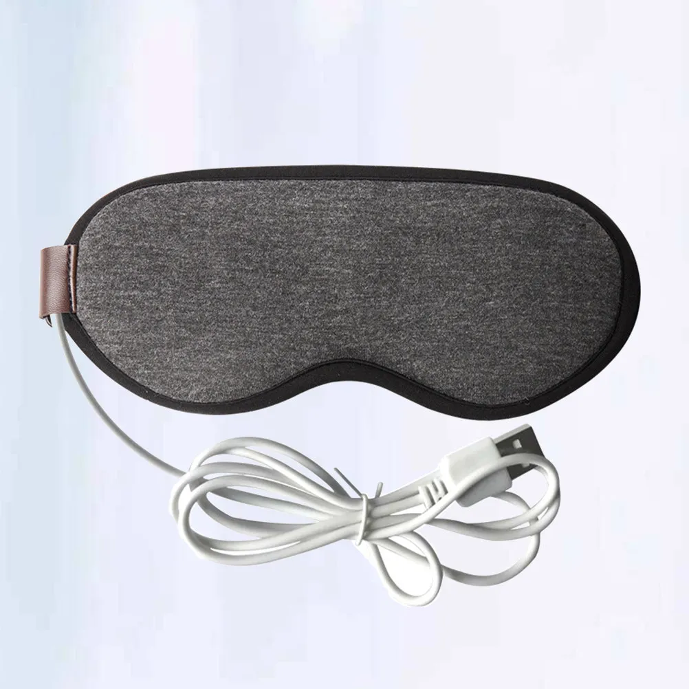

1pcs Electric Heating Mask Usb Steam Eye Cover Washable Reusable For Headache Insomnia Home Office Travel Use