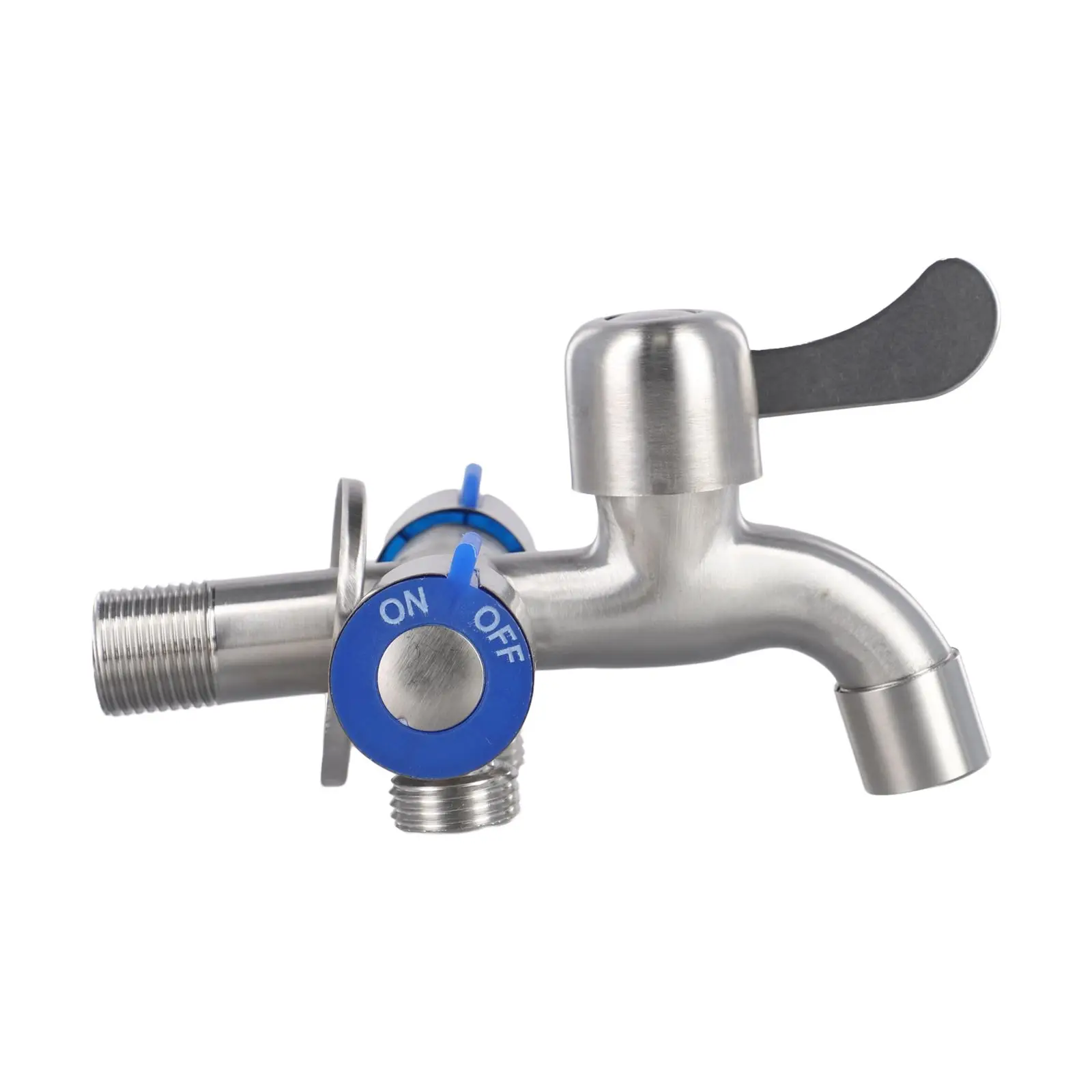 

Stainless Steel Three Way Faucet with 2 Way Angle Valve and Washing Machine Interface for Household Water Supply