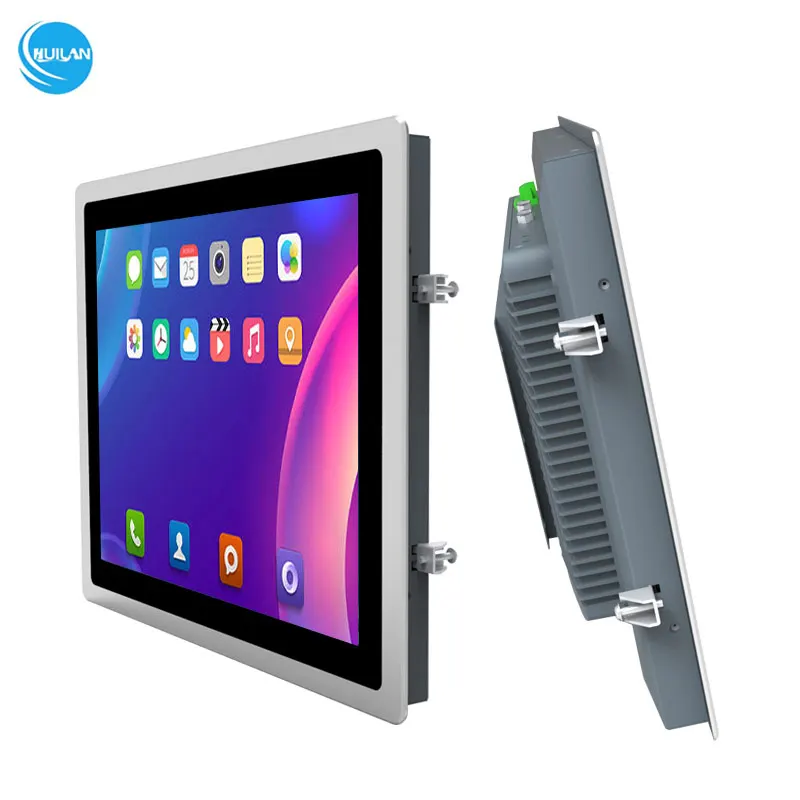 【Nuevo】 Panel PC Android con pantalla táctil Industrial de 19 pulgadas con RS232 WIFI USB LAN quiosco de resolución 1028*1024 industrial integrada