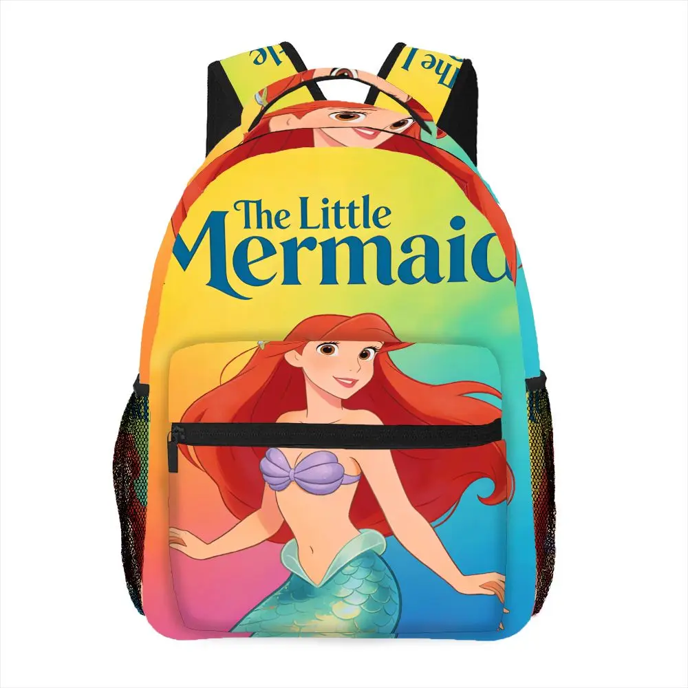 

1 шт. Disney Русалочка Ариэль Радужный рюкзак с мультяшным принтом Модная повседневная дорожная сумка с персонажами Диснея