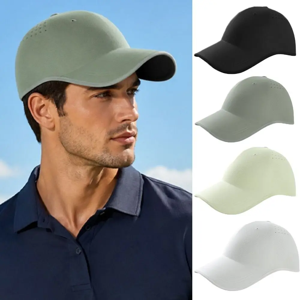 Creative Gift Seamless Baseball Cap Packable Quick Drying Outdoor Hat Polyester Lightweight Visor Cap