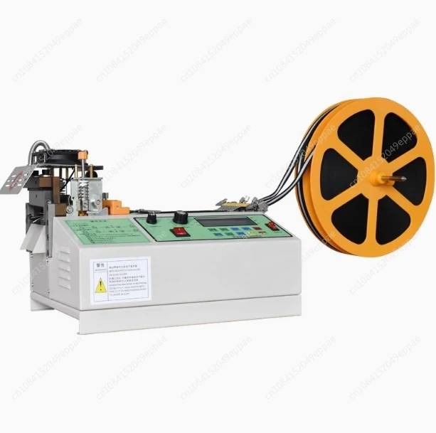 NEW 988 Computer Hot and Cold Cloth Belt Tape Cutting Machine Auto Magic Adhesive Tape Zipper Webbing Machine Elastic Cut Tool