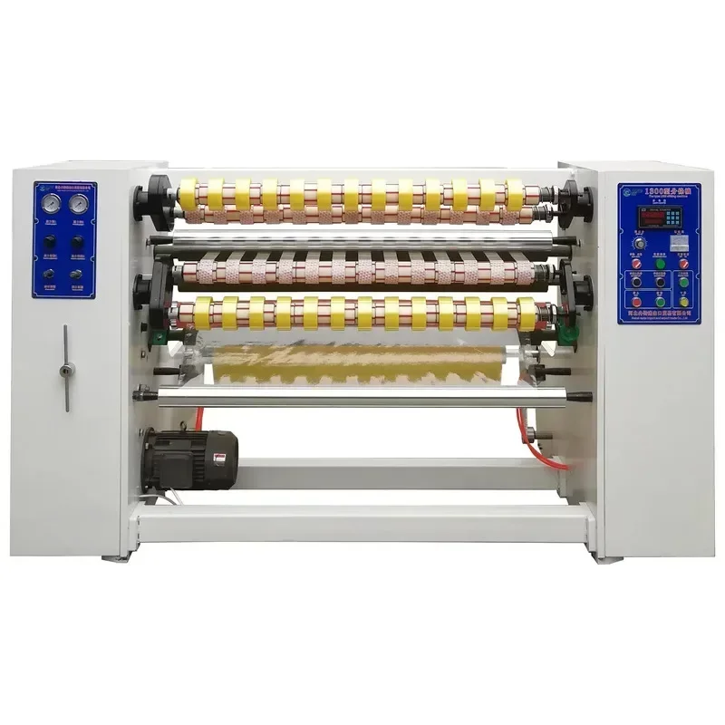 Adhesive Stationery Slitting Rewinding Runwo Opp Jumbo Roll Tape Slitter For Sale