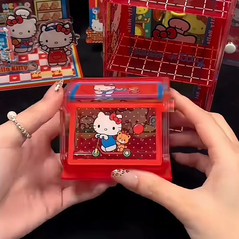 أنيمي مرحبا كيتي لتقوم بها بنفسك صندوق تخزين أكريليك Kawaii سطح المكتب مستحضرات التجميل مجوهرات غطاء الوجه صندوق تخزين لطيف الرف هدية عيد #6