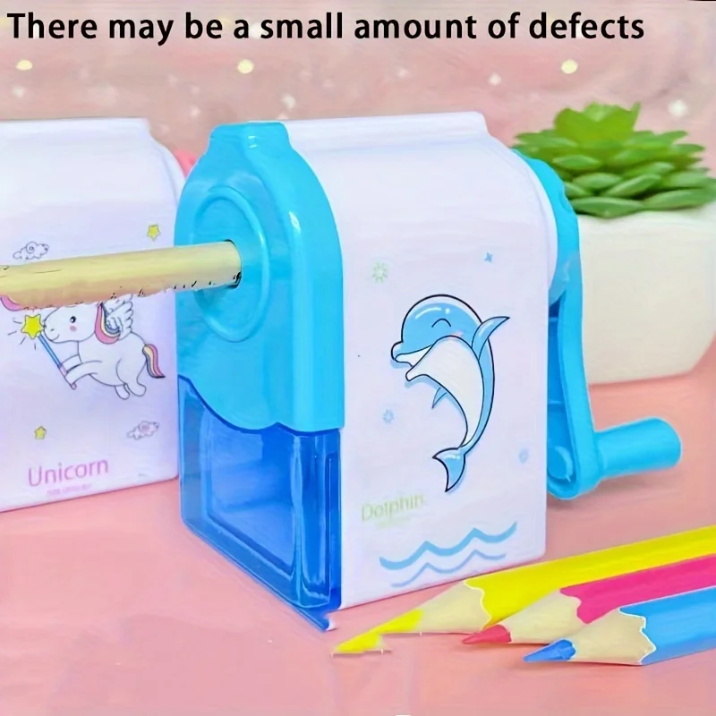 1 Pc Cute Unicorn Dolphin Mechanical Sharpener For Pencil School Office Supplies Creative Stationery Back To School