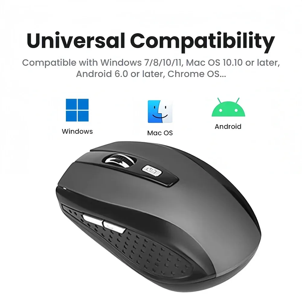Wireless Mouse 2.4G Portable Optical Ergonomic Mice For Laptop iPad Tablet Notebook Mobile Phone Office Gaming Mouse USB Adapter