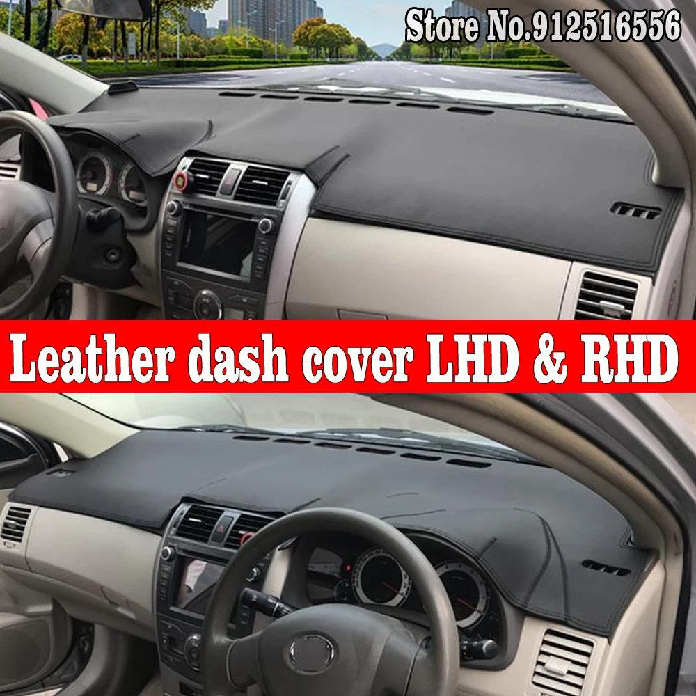 

Car Accessories Leather Dashmat Dash Mat Pad Dashboard Cover For Toyota Corolla E140 E150 Axio Fielder 2006 2007 2008 2009- 2012