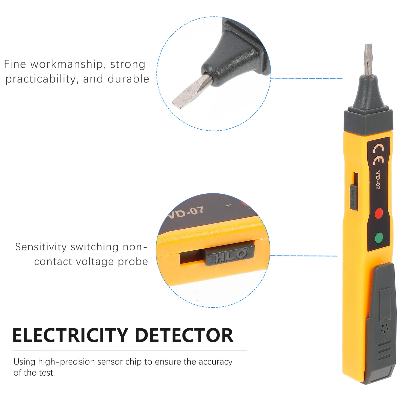 

Non-Contact Voltage Tester Pen Small Size Electric Test Pencil for Household Industrial Use Electricity Detect Pen Safety