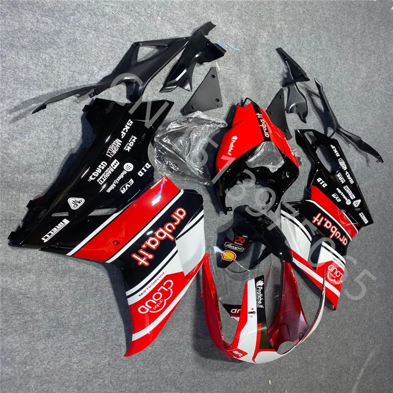 

ABS Injection motorcycle Fairings Fit for Ducati 848 1098 1198 Evo 07 - 12 red black white Ducati 848 2007 - 2012 Fairing