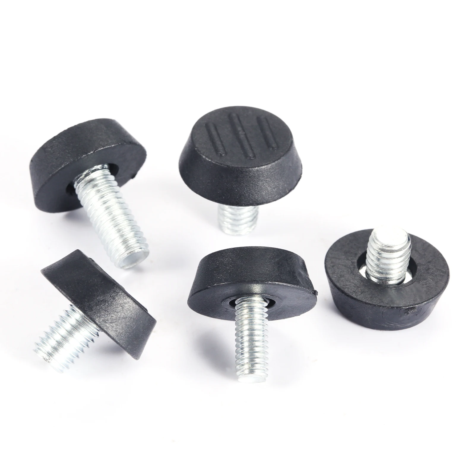 10pcs Furniture Levelers Feet Adjustable Diameter M6/M8*23mm Thread Screw Balance Stem Rack Sofa Table Pad Chair Leg Caps Holder