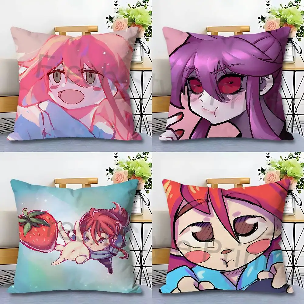 Cute Badeline C-Celeste Madeline Various Sizes Square Pillow Case For Car Home Bedchamber Decor Custom Valentine gift