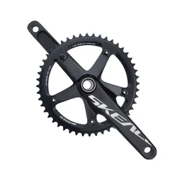 SKEACE Alumnium Alloy Crankset Fixed Gear Bicycle Crank 165mm 144BCD 49T Hollowtech Single Speed Parts Bike Chainwheel With BB